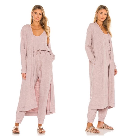 Free People Sweaters - Free People Beach Bicoastal Long Duster Cardigan Sweet Whisper XS